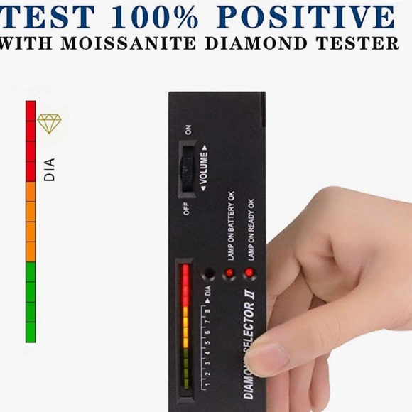 VVS Diamond Moissanite square earrings 2 cttw , GRA Certified pass diamond test - Picture 4 of 10